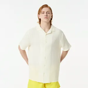Мужская хлопковая рубашка Lacoste Loose Fit, белый, арт. CH0446
