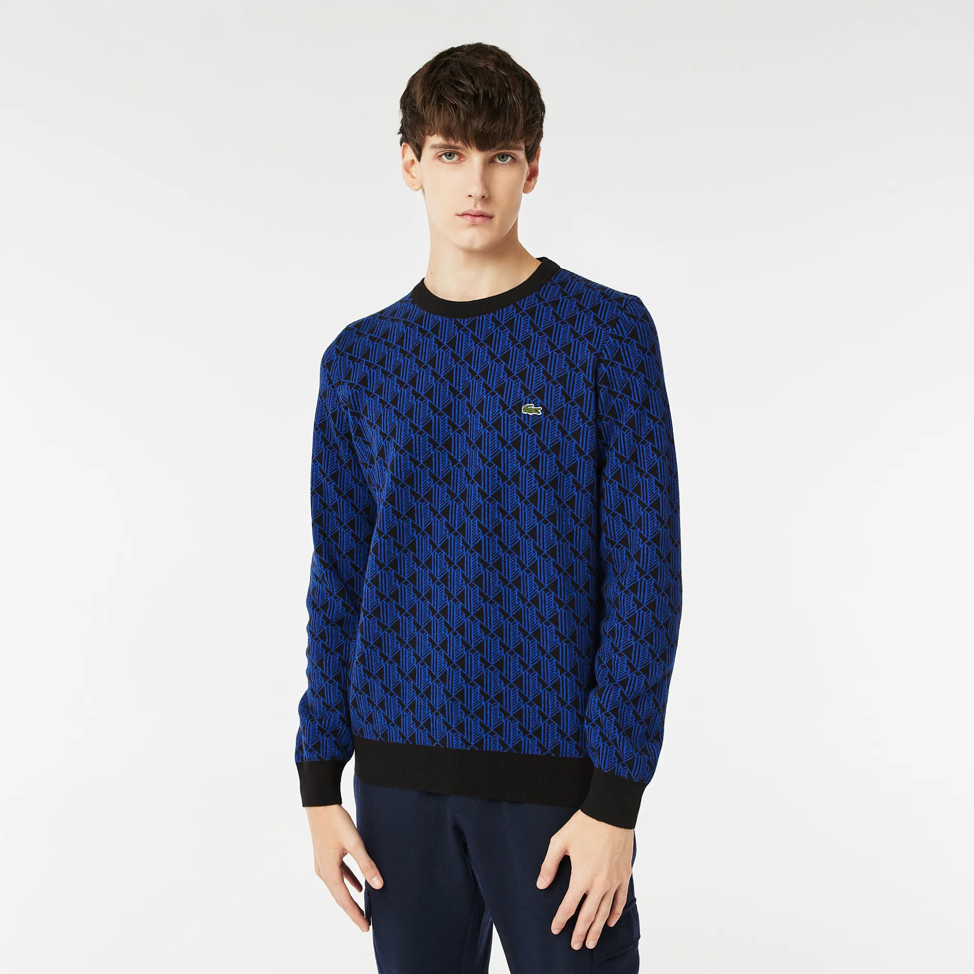 Мужской свитер Lacoste Relaxed Fit, синий, арт. ah2413