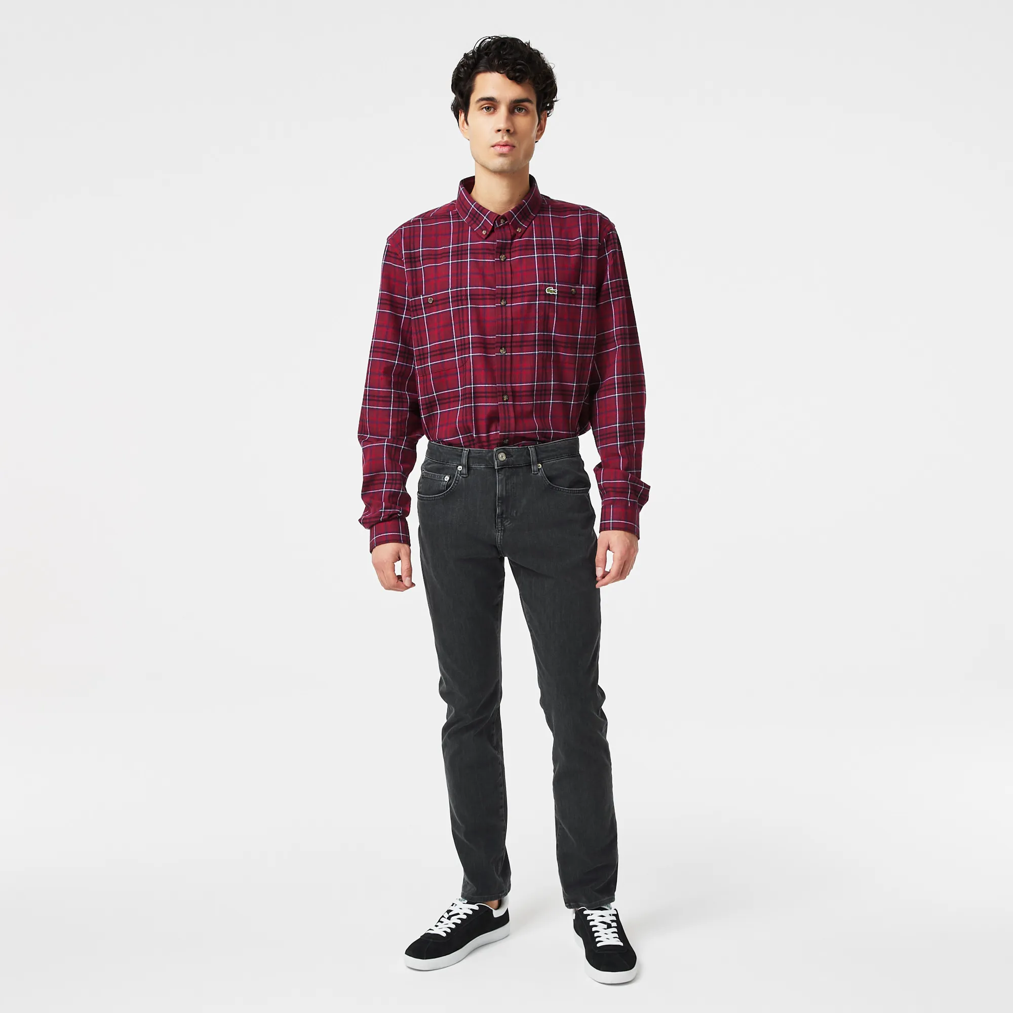 Мужские джинсы Lacoste Slim Fit, серый, арт. hh2281