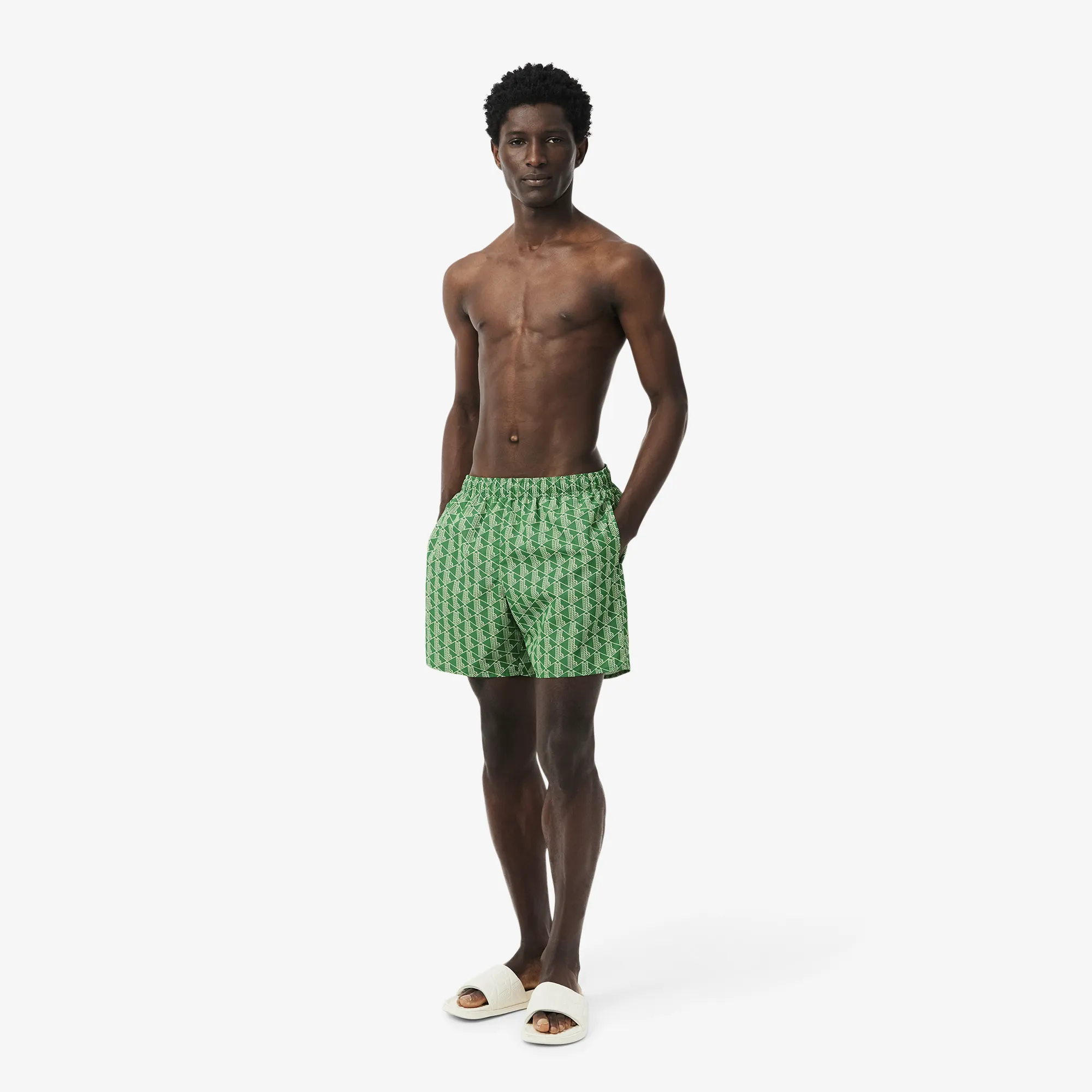 Мужские плавательные шорты Lacoste, зеленый, арт. mh9086