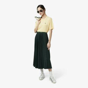 Длинная плиссированная юбка Lacoste с эластичной талией