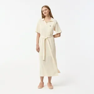 Женское платье Lacoste из хлопка, белый, арт. EF0501R