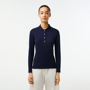 Женское поло Lacoste Slim Fit из эластичного хлопка