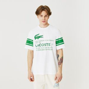 Футболка Lacoste Loose Fit Unisex, белый, арт. th0317