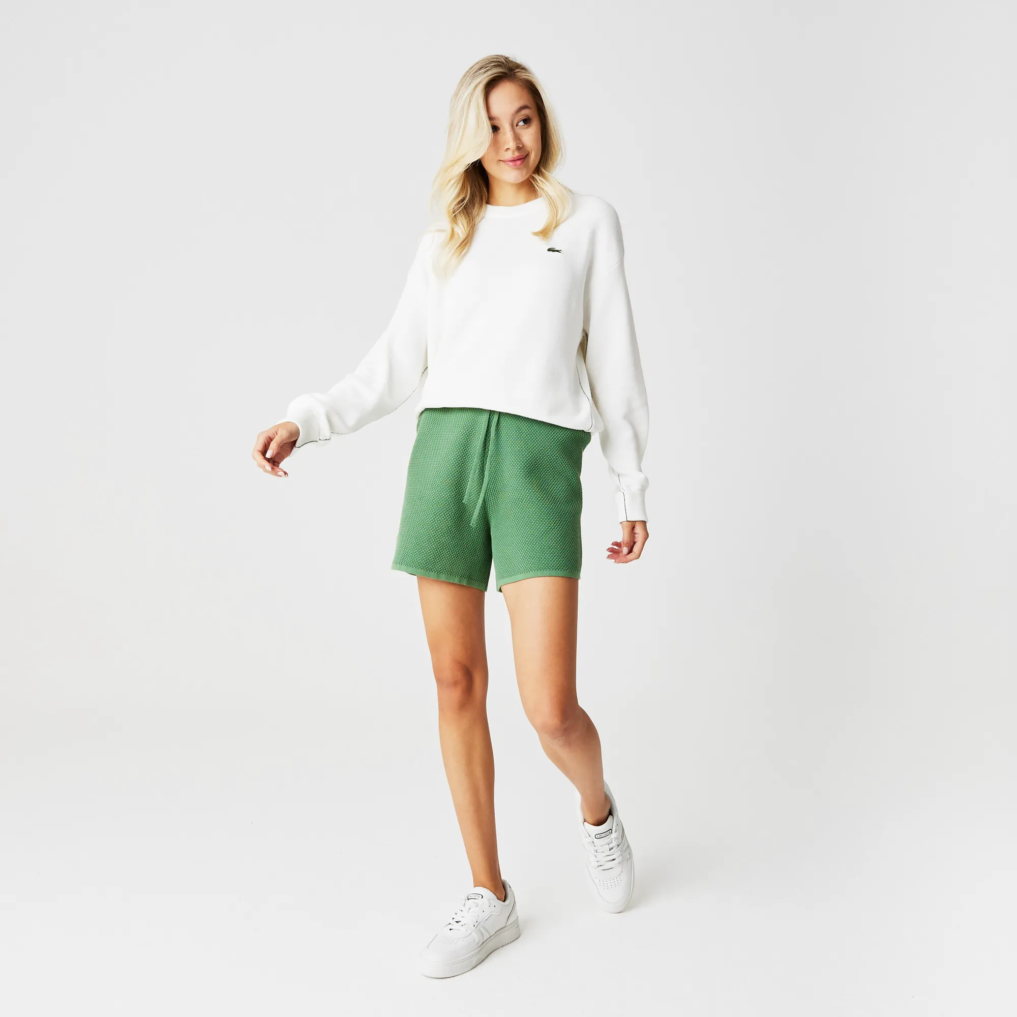 Женские шорты Lacoste Slim Fit, зеленый, арт. gf0320