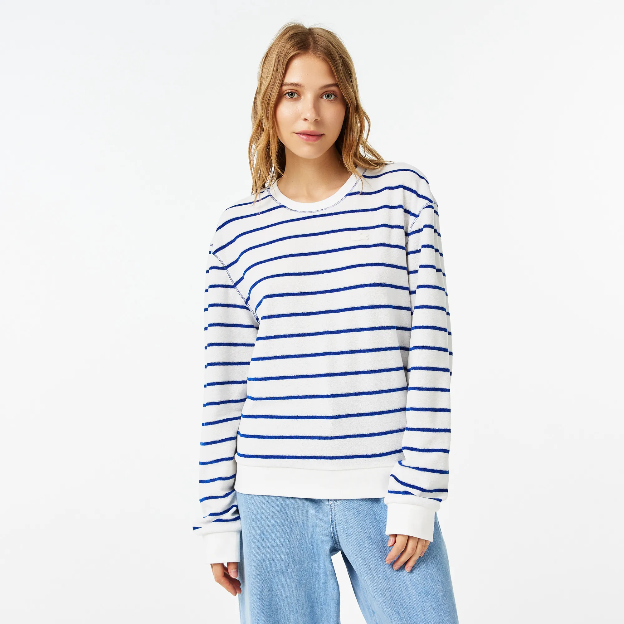 Женская толстовка Lacoste с круглым воротом, разноцветный, арт. sf0317