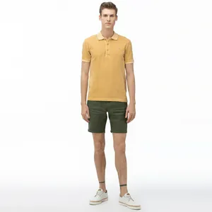 Мужские льняные шорты Lacoste Regular Fit, зеленый, арт. FH0041