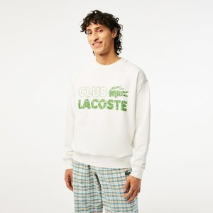 Мужская толстовка Lacoste Loose Fit, белый, арт. sh5453