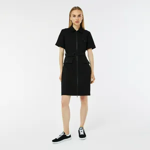 Платье Lacoste Regular Fit на молнии, черный, арт. EF2405