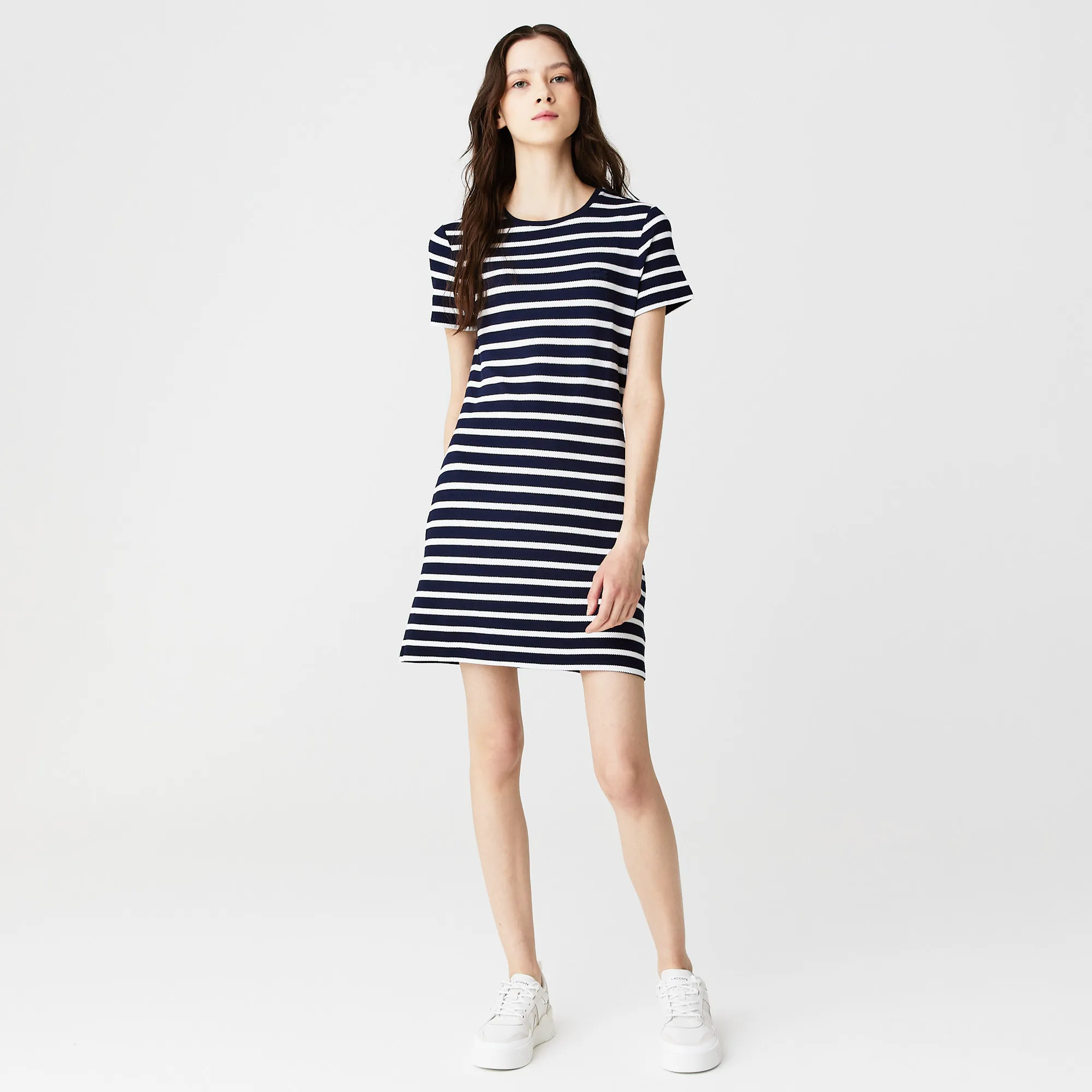 Женское платье Lacoste из вискозы, синий, арт. ef0908