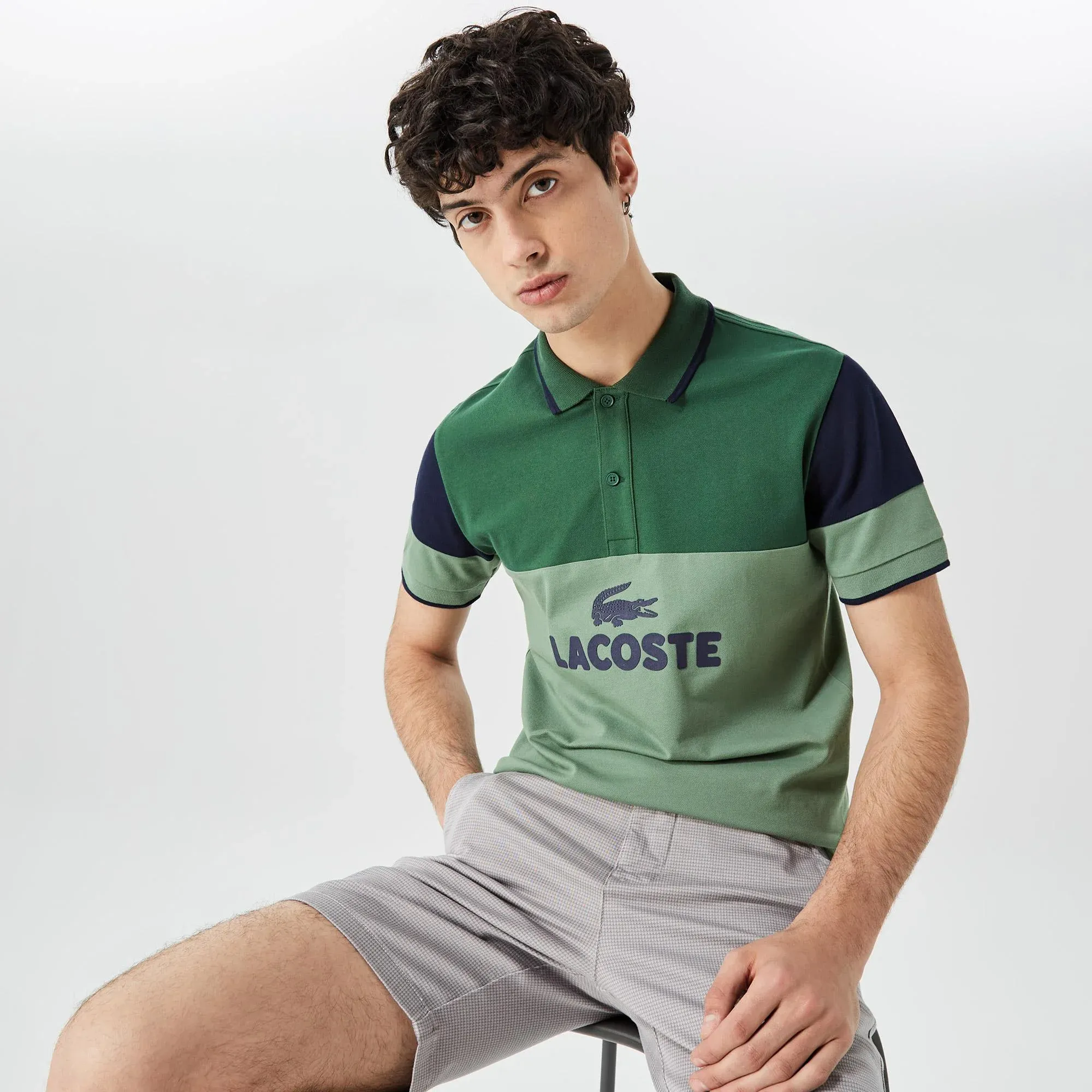Мужское поло Lacoste Slim Fit, разноцветный, арт. ph0312
