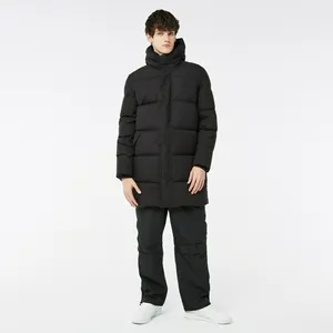 Мужская утеплённая куртка Lacoste с капюшоном, черный, арт. BH2426