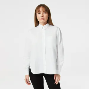 Женская рубашка Lacoste Oversized Fit, белый, арт. CF2408