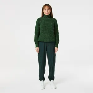 Женские брюки-джоггеры Lacoste, зеленый, арт. HF2407