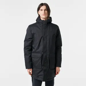 Мужская утеплённая парка Lacoste с капюшоном, черный, арт. BH2435