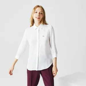 Женская рубашка Lacoste Regular Fit, белый, арт. CF0812