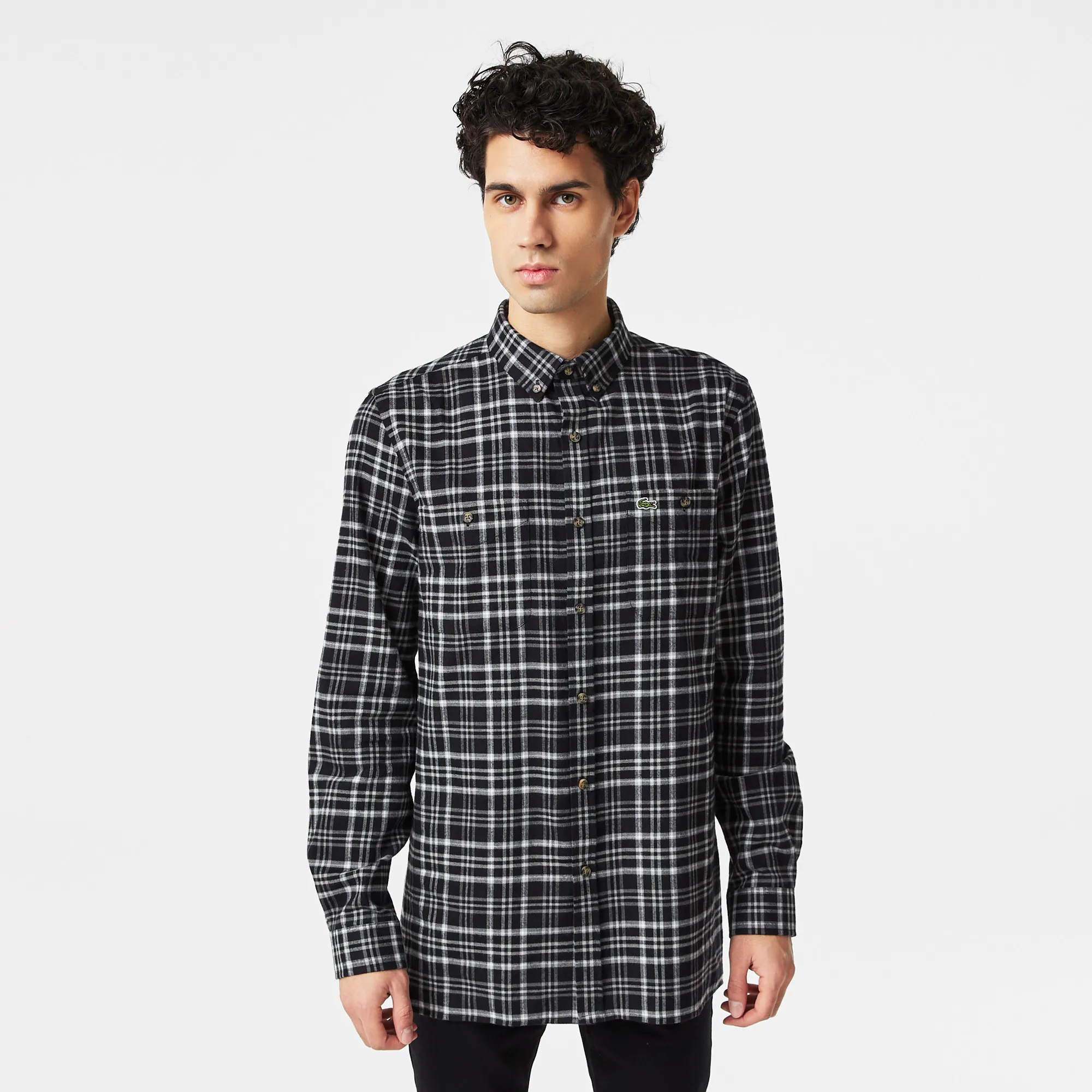 Мужская клетчатая рубашка Lacoste, разноцветный, арт. ch2428