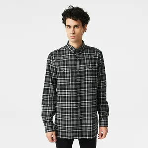 Мужская клетчатая рубашка Lacoste, черный, арт. CH2428