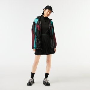 Женская плиссированная юбка с эластичным поясом, черный, арт. jf2701