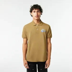Мужское поло Lacoste Slim Fit L.12.12, коричневый, арт. PH2052