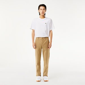 Мужские классические брюки-чинос Lacoste Slim Fit из хлопка