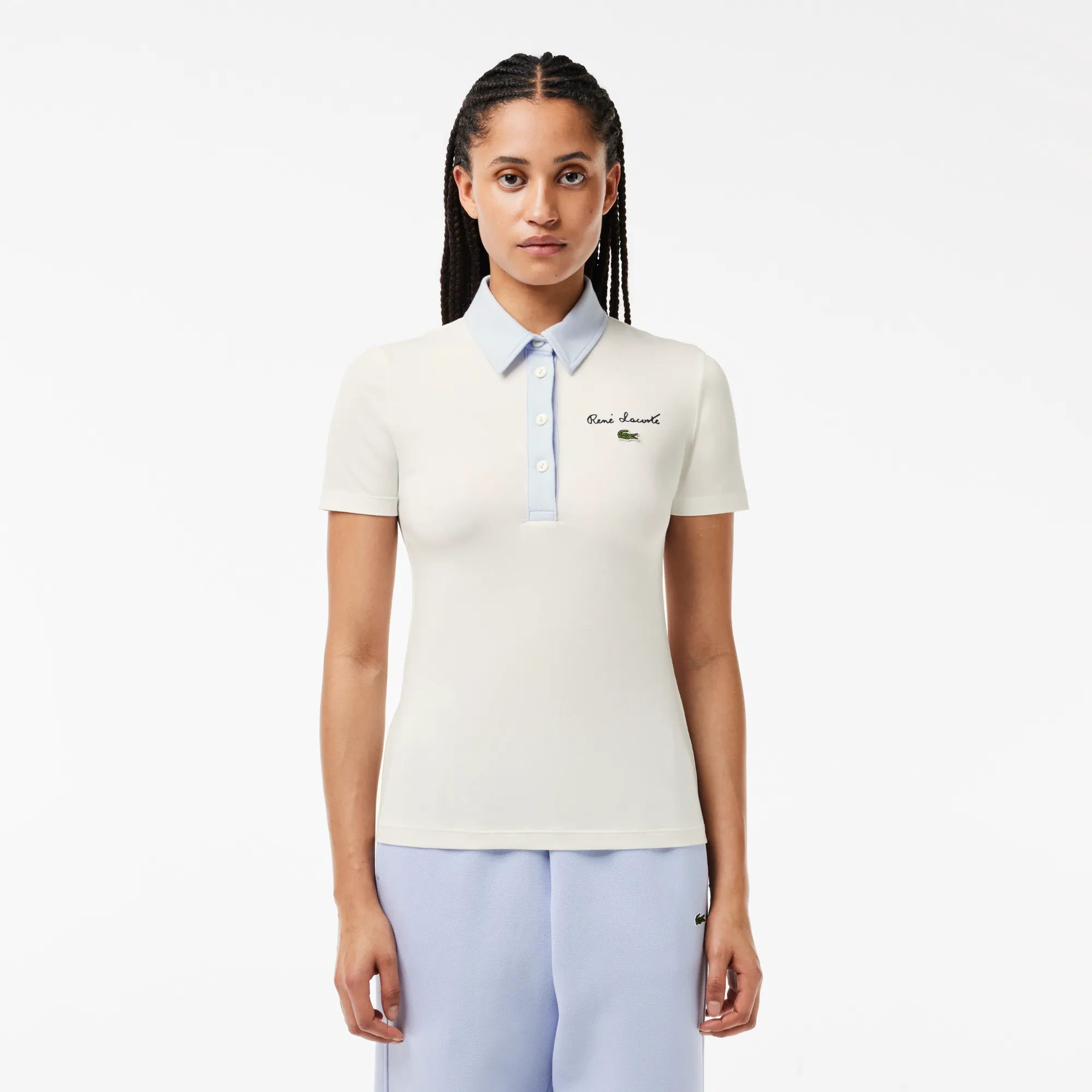Хлопковое поло Lacoste Slim Fit, разноцветный, арт. df7107