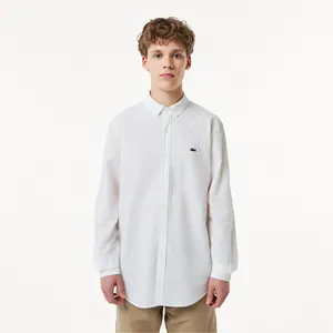 Мужская хлопковая рубашка Lacoste, белый, арт. CH0419