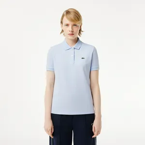 Женское поло Lacoste Classic Fit из хлопка пике, голубой, арт. PF7839