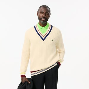 Мужской свитер Lacoste из кардочесаной шерсти