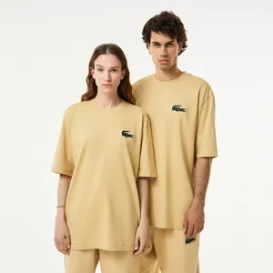 Футболка Lacoste OVERSIZED Unisex из органического хлопка, бежевый, арт. TH0062