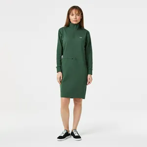 Платье Lacoste с эластичным поясом на молнии, черный, арт. EF2412