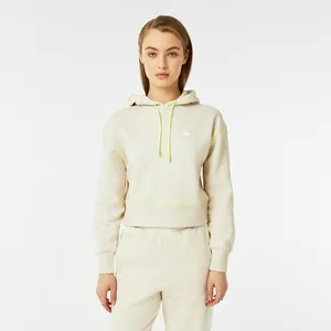 Женская толстовка Lacoste Relaxed Fit с капюшоном, белый, арт. SF2403