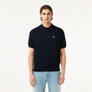 Мужское трикотажное поло Lacoste из органического хлопка