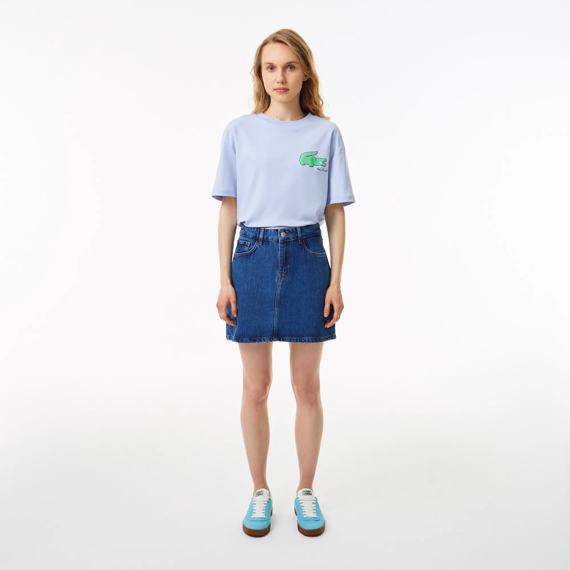 Женская юбка Lacoste Regular Fit, синий, арт. jf0402