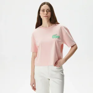 Женская футболка Lacoste, розовый, арт. TF0409