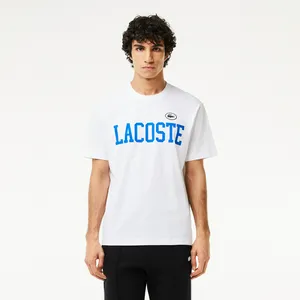 Мужская футболка Lacoste из хлопка, белый, арт. TH7411