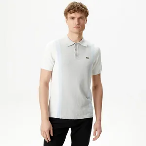 Мужское трикотажное поло Lacoste, серый, арт. AH0401