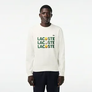 Мужская флисовая толстовка Lacoste, белый, арт. SH7421
