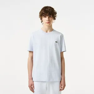 Мужская футболка Lacoste из эластичного хлопка, голубой, арт. TH2410