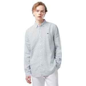 Мужская рубашка Lacoste с монограммой из смеси льна