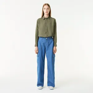 Женские брюки Lacoste Loose Fit, голубой, арт. HF0408