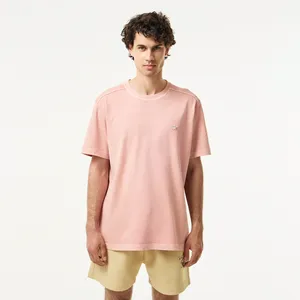 Мужская хлопковая футболка Lacoste, розовый, арт. TH0426
