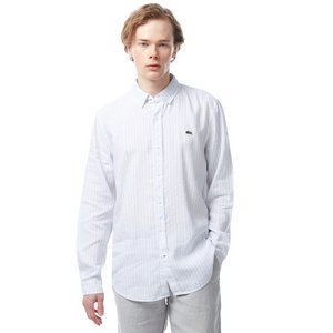 Мужская рубашка Lacoste с монограммой из смеси льна