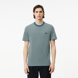 Мужская футболка Lacoste Caviar Pique с контрастным вырезом