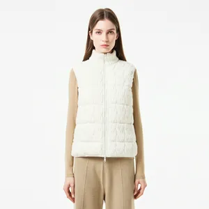 Женский утепленный двусторонний жилет, белый, арт. BF2530