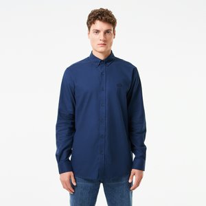 Мужская рубашка Lacoste из хлопка и шерсти