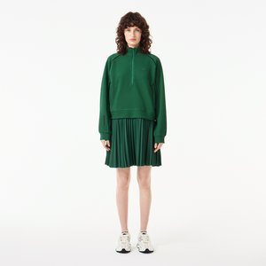 Плиссированное платье-толстовка Lacoste на молнии