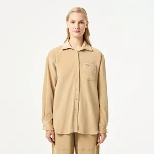 Женская рубашка Lacoste Loose Fit, бежевый, арт. CF2523