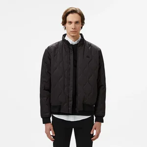 Мужская стёганая куртка Lacoste с высоким воротом, черный, арт. BH2507