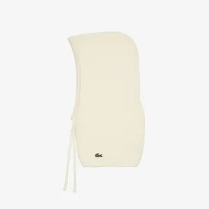 Вязаная шапка-балаклава Lacoste, белый, арт. RB2503